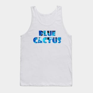 Blue Cactus Tank Top